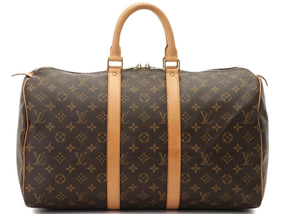 LOUIS VUITTON Keepall Boston Bag Travel Monogram